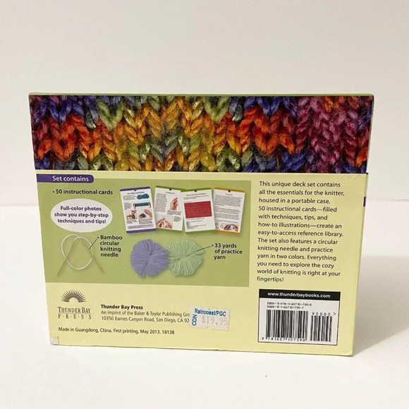Visual Deck Set Knitting Thunder Bay Press Knitting Kit - Picture 5 of 15